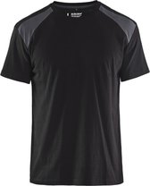 Blaklader T-shirt bi-colour 3379-1042 - Zwart/Medium grijs - XL