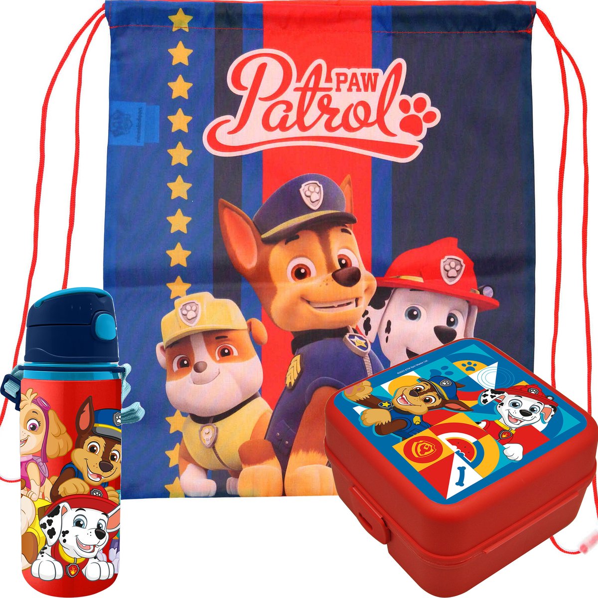 Studio Pets Schooltasset, 3-delig, met gymtas en gevulde etui, grijs