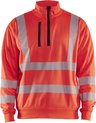 Blaklader High Vis Sweatshirt halve rits 3564-2538 - High Vis Rood - XXXL