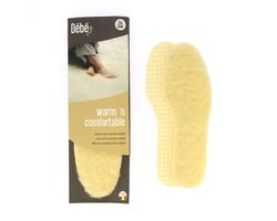 DEBE Warm 'n comfortable - Inlegzool met natuurlijk lamswol - 38