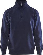 Blaklader Sweatshirt Jersey 1/2 rits 3365-1048 - Marineblauw - 4XL