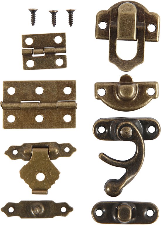 Mini pâte. dimensions 16x19-21,5x31 mm. or antique. 15 ensembles [HOB-58000]