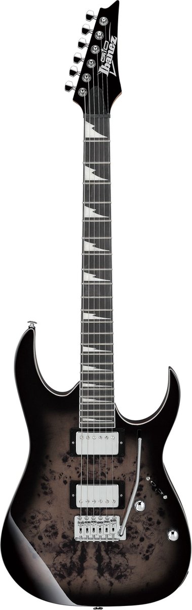 Ibanez Gio GRG220PA1-BKB Transparent Brown Black Burst - Elektrische gitaar