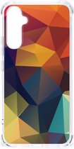 Hoesje maken Geschikt voor Samsung Galaxy A34 GSM Hoesje met doorzichtige rand Polygon Color