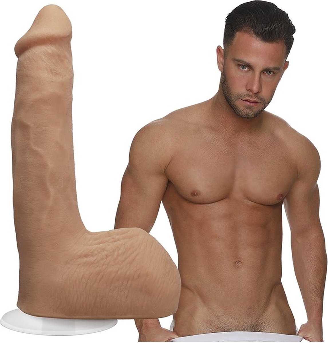 Goedkoopste Doc Johnson Seth Gamble - Realistische ULTRASKYN Dildo - 20 cm vanilla