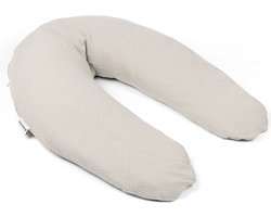 Product: doomoo Comfy Big - Zwangerschapskussen & voedingskussen - Biologisch katoen - 190 cm - Tetra Almond, van het merk Doomoo