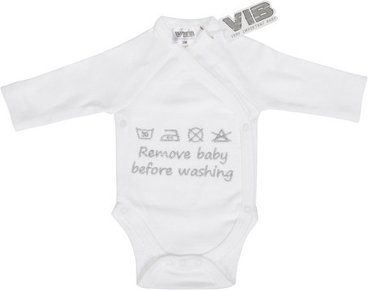 VIB Rompertje Remove Baby Before Washing Wit