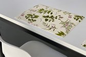 Set de table lavable de Luxe - rectangulaire 45cm x 31cm - Herbes - Par lot de 12 pièces