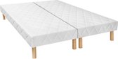 Ysmée Set decoratief gewatteerde bedbodem PANACEA van DREAMEA - 25 cm dik - dekmatraseffect L 198 cm x H 30 cm x D 176 cm