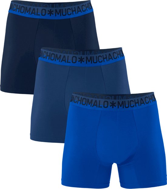 Muchachomalo boxershorts - heren boxers normale (3-pack) - Cotton Solid - Maat: