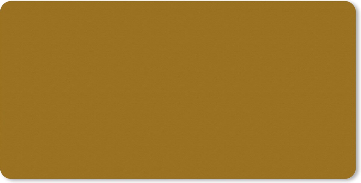 Muismat xxl - Gaming muismat - Goud - Effen - Bureau accessoires - 120x60 cm - Mouse pad - Muismat