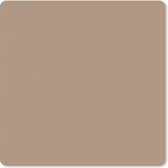 Tapis de souris Gaming - Tapis de souris xxl - Marron - Uni - Grand tapis de souris - 40x40 cm - Accessoires de bureau - Tapis de bureau