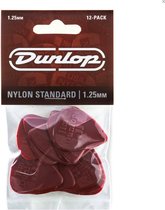 Jim Dunlop Nylon Standard Pick - plectrum set - 1.25mm - 12 stuks