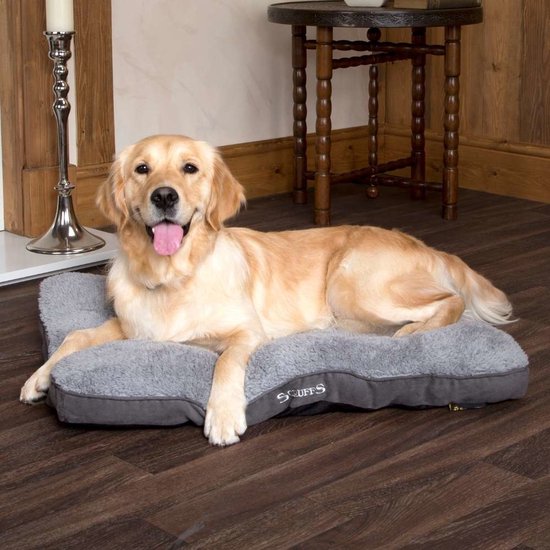 Scruffs Cosy - Comfortabel hondenkussen in 4 kleuren - Met imitatie suède buitenvoering en superzachte binnenvoering - 100 x 70 cm - Grijs - 100 x 70 cm - Scruffs