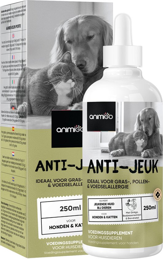 Animigo - Anti Jeuk voor Honden en Katten - 250 ml | bol.com