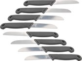 15x Couteau d'office noir 16,5 cm - Ustensiles de cuisine - Ustensiles de cuisine - Eplucher et couper les pommes de terre / légumes / fruits - Couverts - Couteaux aiguisés - Couteaux à Couteaux à peler