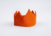 Verjaardagskroon | Wij houden van oranje - Koningsdag accessoires Oranje feest kroontje - Stoffen kroon handgemaakt & duurzaam
