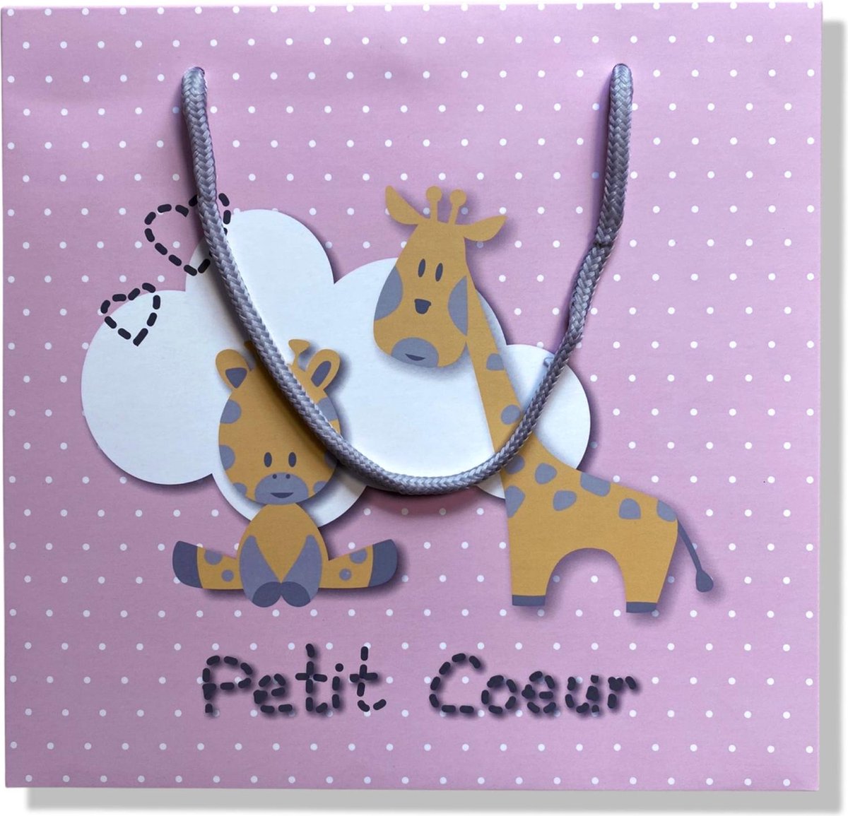 2 X Geboorte cadeauverpakking / doos - 27x26x7cm - Roze