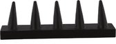 Sieradenhouder Pinnen - Display voor Ringen - Hout - 20,5x6,5x5 cm - Zwart