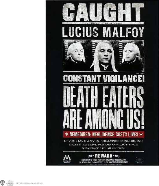 Wanted Lucius Malfoy Notebook