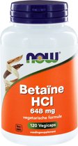 Now Foods - Betaïne HCL - 120 Vegicaps
