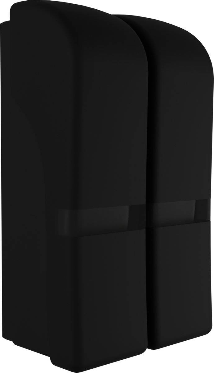 Waal® Zeepdispenser Wandmontage - Zelfklevend - Zeeppompje - Zeephouders - Zeepdispenser hangend - Badkamer & wastafel - Zwart