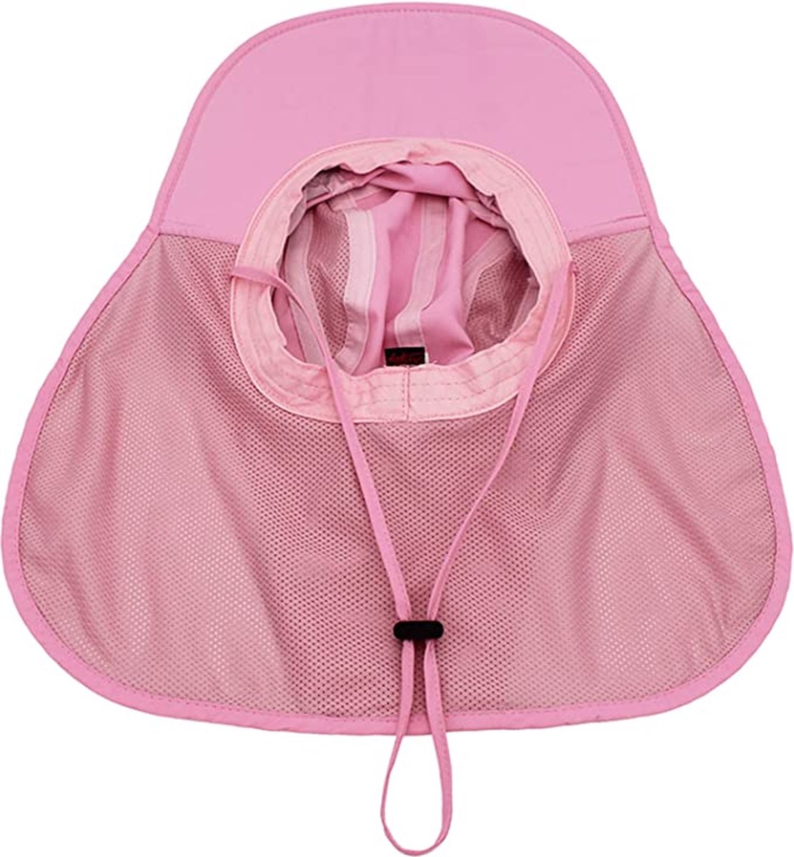 BASSDASH UPF 50 Opvouwbare Vissershoed Baseball Cap met Afneembare Nek Flap Draagbaar voor Mannen Vrouwen Golf Wandelen, Lichtgrijs met opvouwbare rand, one size