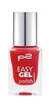 P2 Cosmetics EU Easy Gel look Nagellak 160 Perfect Punch 10ml rood