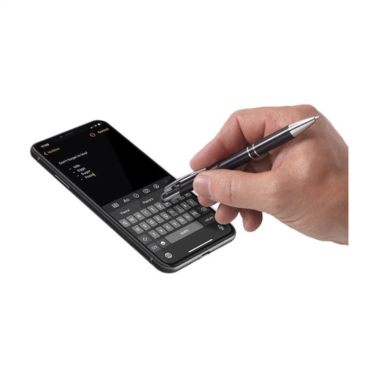 Akyol - number one pen - zwart - gegraveerd - Motivatie pennen - collega - pen met tekst - leuke pennen - grappige pennen - werkpennen - stagiaire cadeau - cadeau - bedankje - afscheidscadeau collega - welkomst cadeau - met soft touch