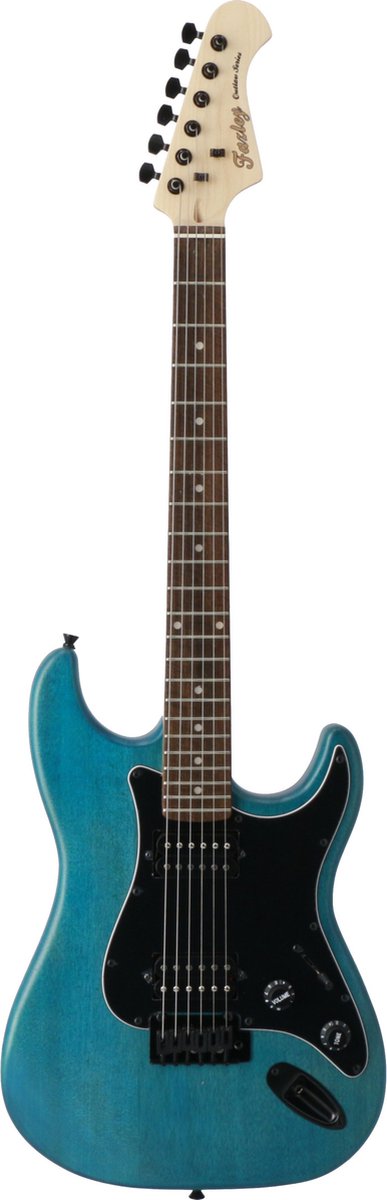 Fazley Outlaw Series Sheriff Basic HH Blue elektrische gitaar met gigbag