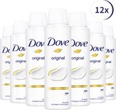 Dove Original Anti-transpirant Spray -12 x 150 ml - Voordeelverpakking
