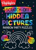 Highlights Scratch-Off Activity Books- Scratch-Off Hidden Pictures Rainbow Party Puzzles