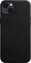 Telefoonglaasje Hoesje Geschikt voor iPhone 13 Mini - Siliconen - Zwart - Beschermhoes - Case - Cover