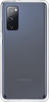 Telefoonglaasje Hoesje Geschikt voor Samsung Galaxy S20 FE - PVC met TPU randen - Transparant - Beschermhoes - Case - Cover
