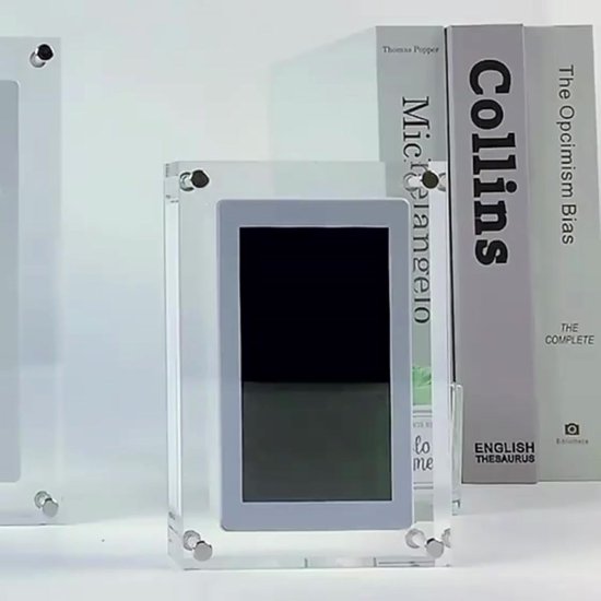 Video fotolijst digitale fotolijst, acryl videoframe, perfect voor huisdecoratie en oprechte geschenken 4gb geheugen, 1200mah oplaadbare lithiumbatterij Video fotolijst digitale fotolijst, acryl videoframe, perfect voor huisdecoratie en oprechte geschenken 4gb geheugen, 1200mah oplaadbare lithiumbatterij