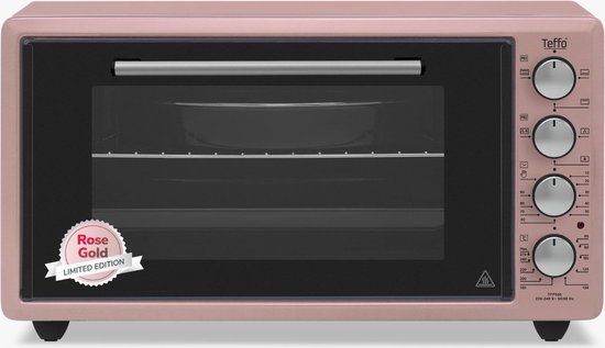 Ellendig opzettelijk Petulance Teffo - elektrische oven - vrijstaand - 50 liter - roze | bol.com