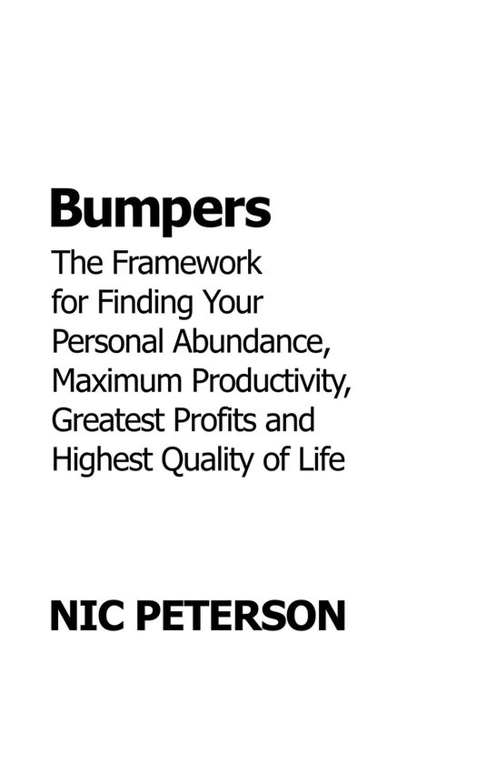 Bumpers (ebook), Nic Peterson 9781956955354 Boeken bol