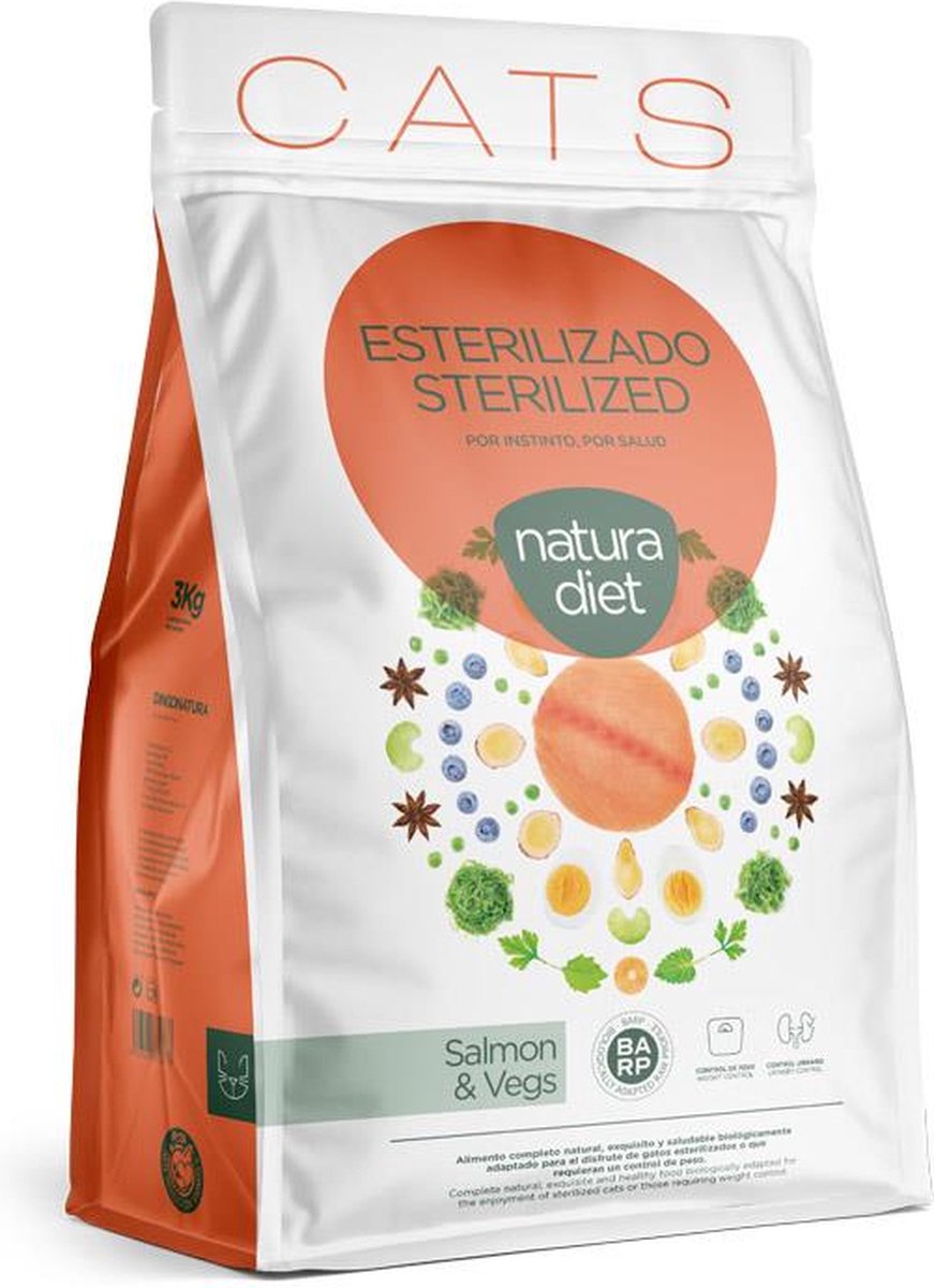 Natura Diet Natura Diet Nd Cat Sterilized Salmon 3 kg