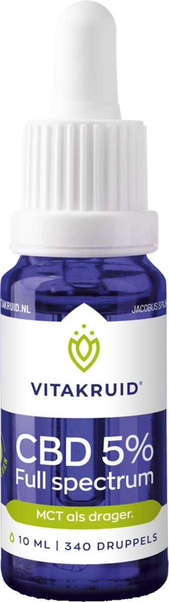 Goedkoopste Vitakruid CBD Olie 5 Full Spectrum 10 ml