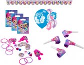 Amscan - Nickelodeon - Shimmer en Shine - Letterslinger – Feest ballonnen - 200 Cm – Uitdeelzakjes - Uitdeel cadeautjes - Roltongen - Roze - Kinderfeest - Versiering - Verjaardag.