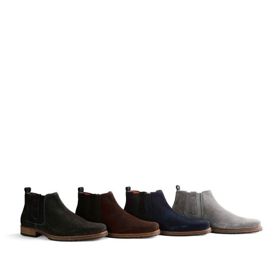 Travelin London Chelsea - Nette Suède Leren Chelsea Boots - Heren -  Lichtgrijs - Maat 48 | Bestel nu!