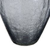 Vaas Kristal Grijs Metaal Zilver 20 x 20 x 30 cm