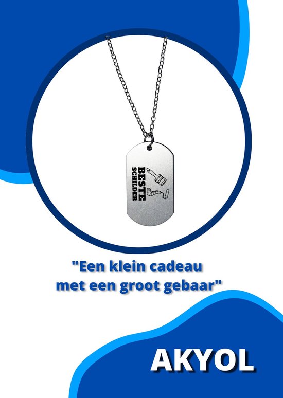 Akyol - collier meilleur peintre - Peintre - cadeau peintre - joli cadeau à offrir à votre peintre - anniversaire peintre