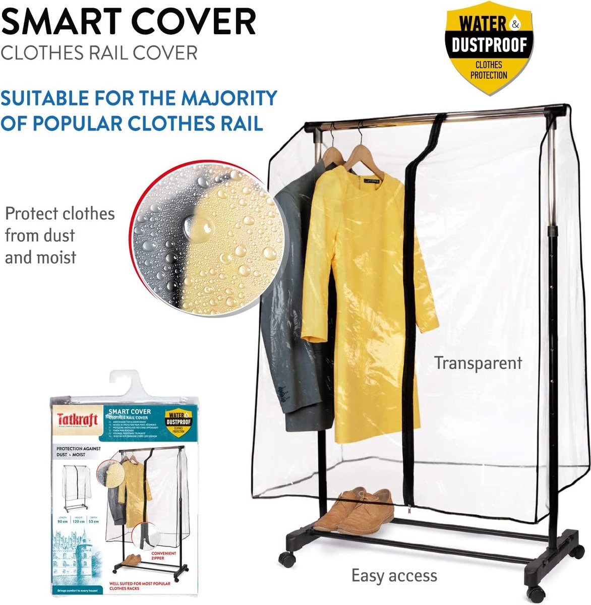 Portant Vêtements The Shopfitting Shop - Lot De 2 - 1.2x1.5m - Montage Sans Outils - Robustesse Professionnelle Rangement Dressing Shopfitting