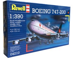 Revell Modelbouwpakket Vliegtuigen - 04210 Boeing 747-200 Air Canada Vliegtuig Plastic - 1:390 - Modelbouw