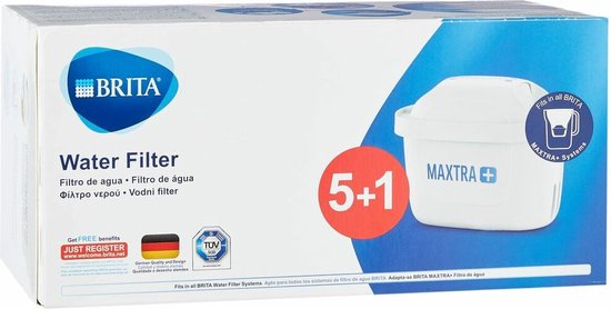 Brita Waterfilterpatronen Maxtra+ pak a 5 + 1 = 6 stuks - BRITA