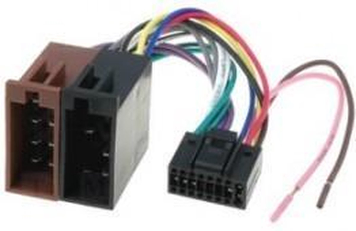 ISO kabel voor JVC autoradio - 22x9,5mm - 16-pins - 0,15 meter – foto 4