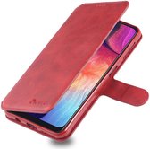 AZNS Samsung Galaxy A70 Wallet Stand Hoesje Rood