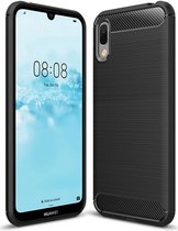 Huawei Y6s / Y6 (2019) Hoesje Geborsteld TPU Zwart