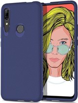 Huawei P Smart Z Twill Slim Texture Back Cover Blauw